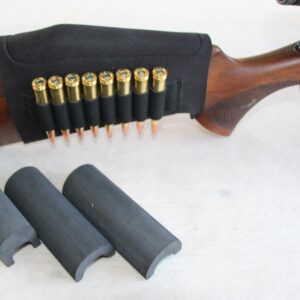 Kolbeforhøjersæt med patronholder Sort